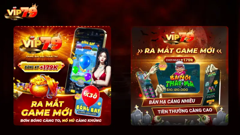 Các trò chơi hấp dẫn tại sảnh mini game Vip79